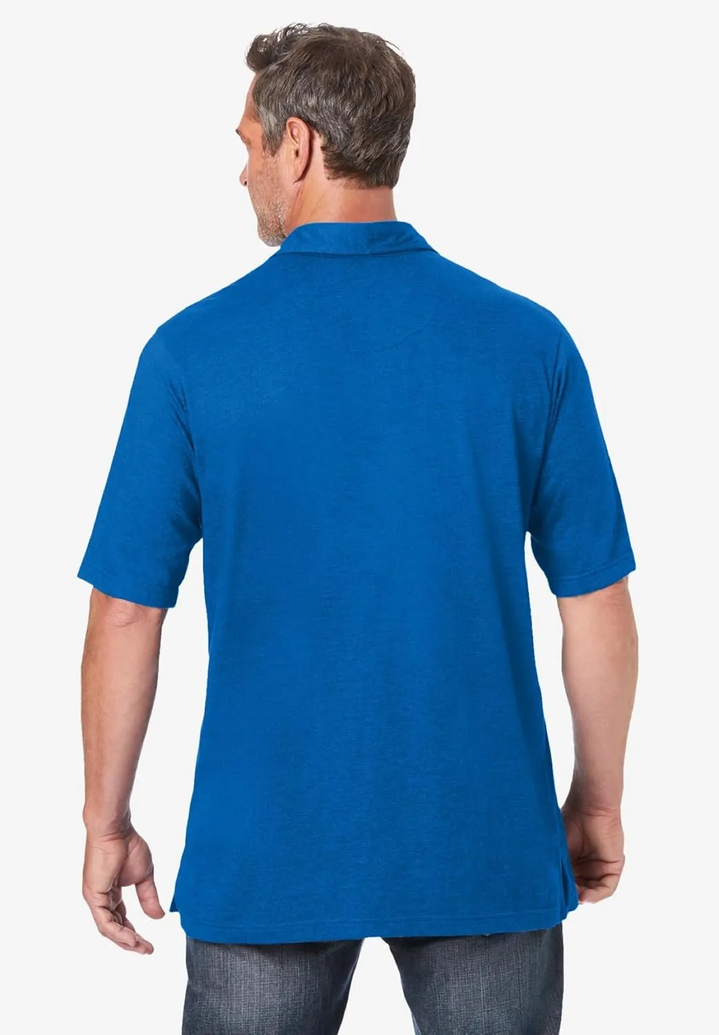 KingSize Men's Big & Tall Shrink-Less Lightweight Polo
