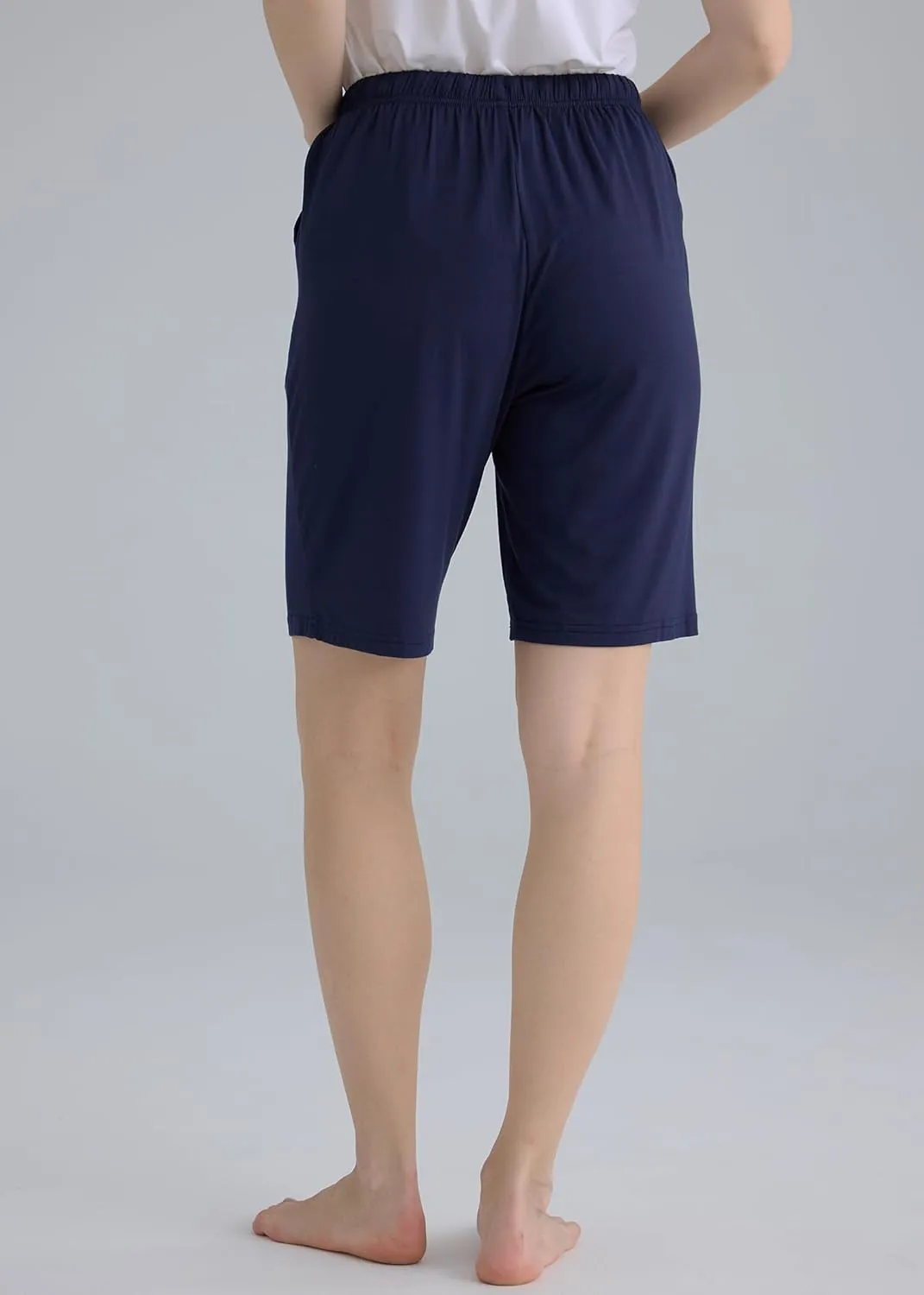 Latuza Women's Viscose Pajama Shorts Knee Length Sleep Shorts
