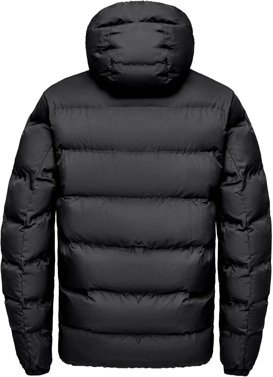 Little Donkey Andy Men's Puffer Jacket Warm Winter Coat with Hood Lightweight Insulated Quilted Jacketss for Snow Ski