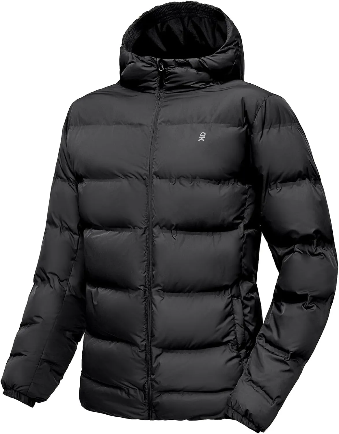 Little Donkey Andy Men's Puffer Jacket Warm Winter Coat with Hood Lightweight Insulated Quilted Jacketss for Snow Ski