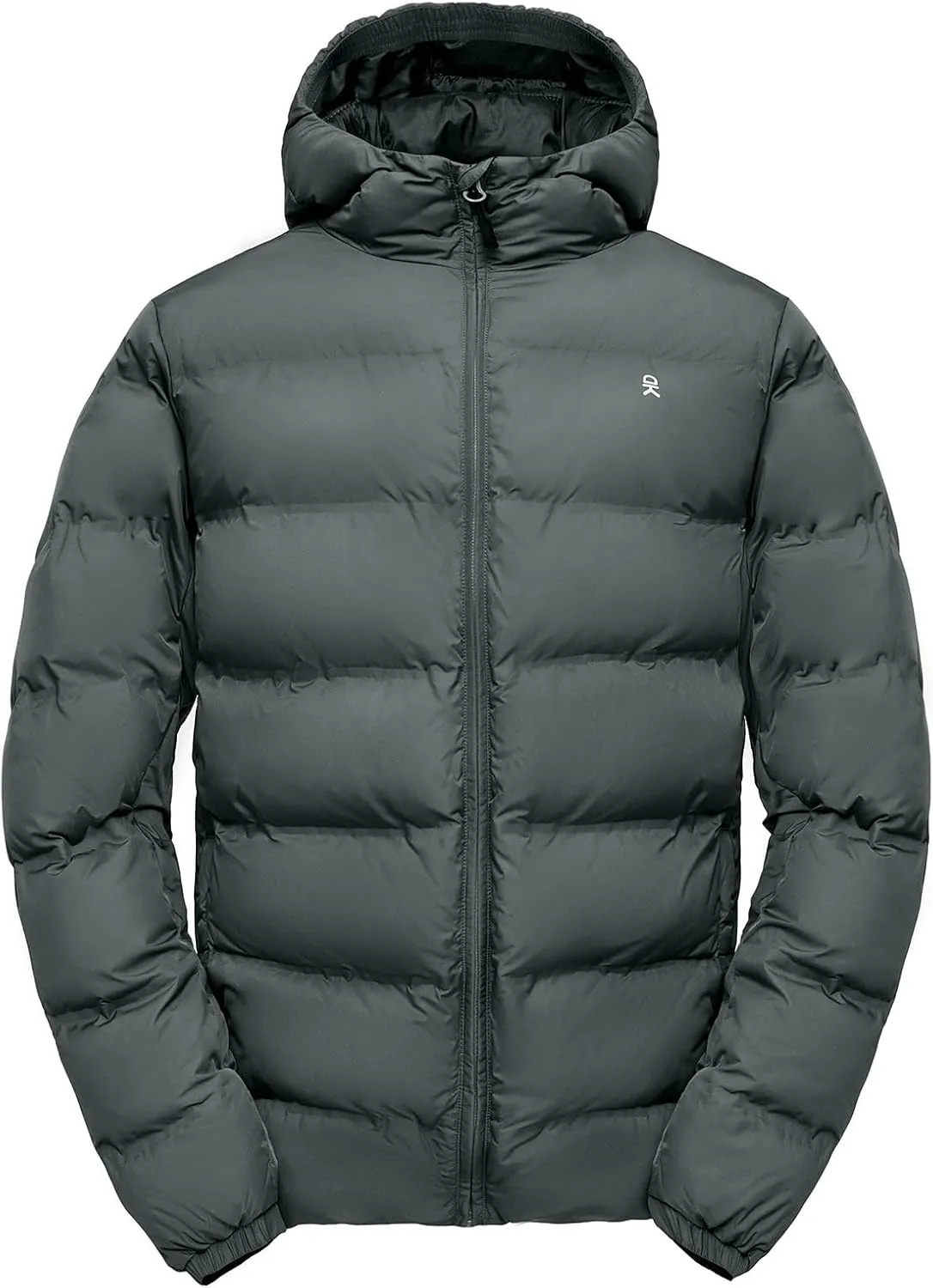 Little Donkey Andy Men's Puffer Jacket Warm Winter Coat with Hood Lightweight Insulated Quilted Jacketss for Snow Ski