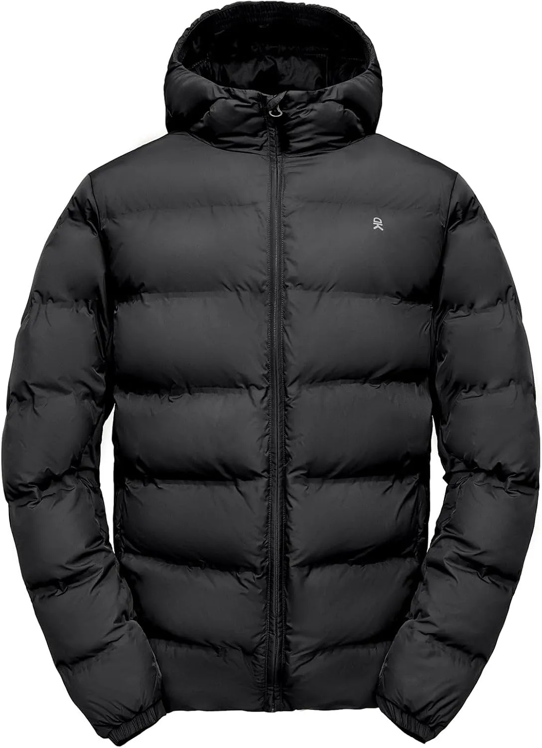 Little Donkey Andy Men's Puffer Jacket Warm Winter Coat with Hood Lightweight Insulated Quilted Jacketss for Snow Ski
