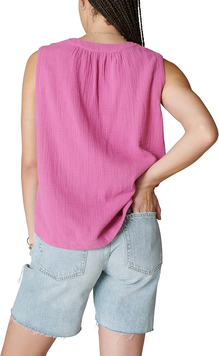 Lucky Brand Women's Sleeveless Popover Shirt