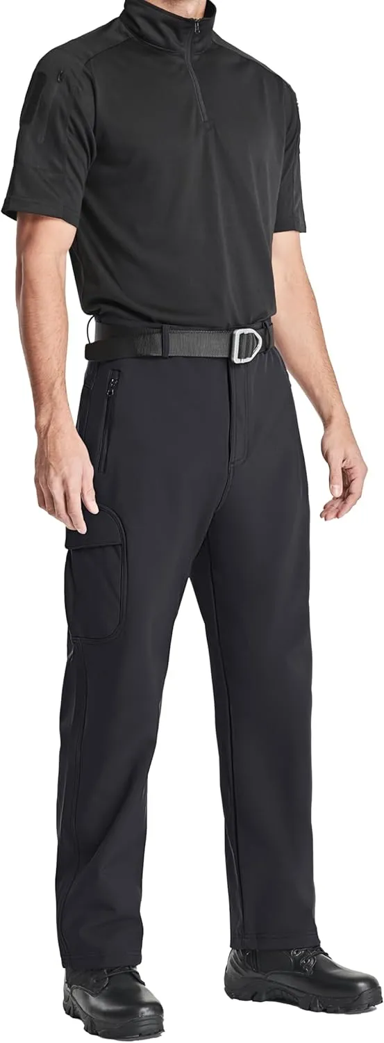 MAGCOMSEN Men's Winter Pants Water Resistant Fleece Lined Snowboard Ski Pants Softshell Tactical Pants with Multi-Pockets