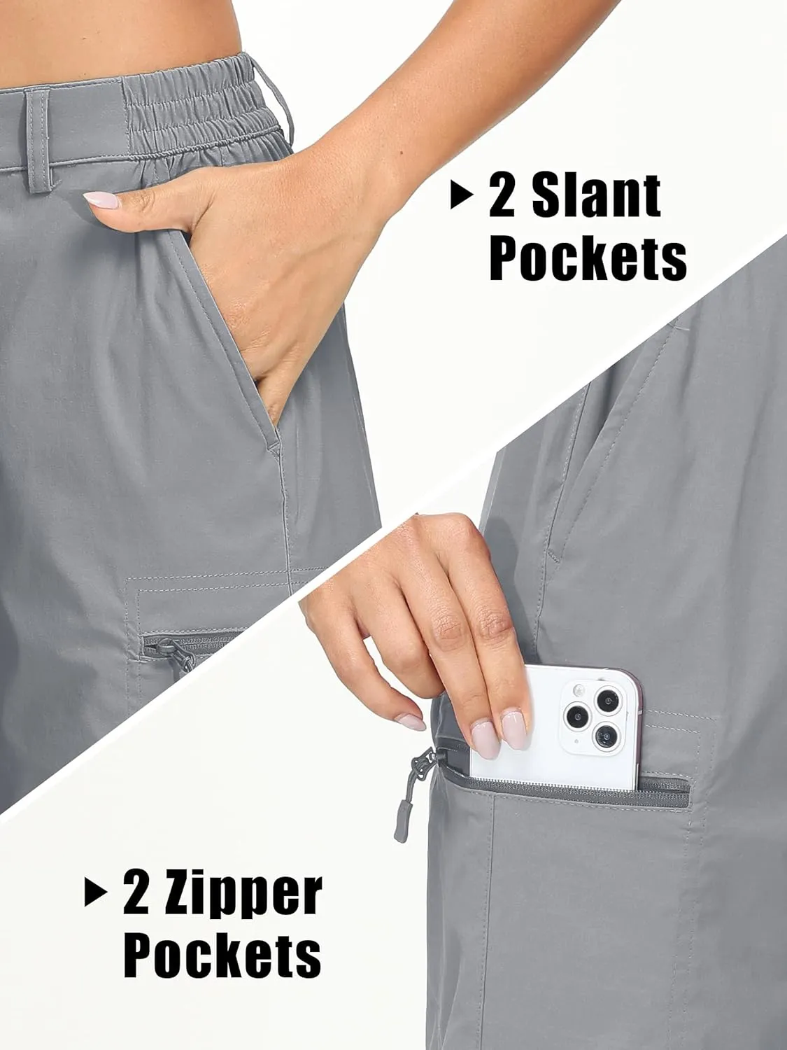 MAGCOMSEN Women's Hiking Shorts Quick Dry Lightweight Golf Shorts with 4 Pockets Summer Casual Athletic Running Shorts