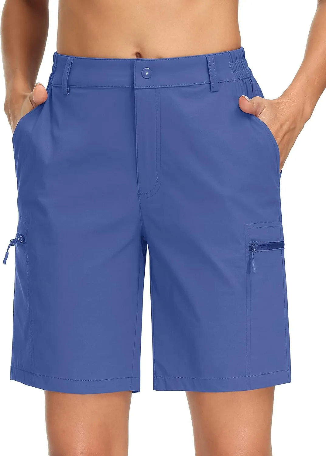 MAGCOMSEN Women's Hiking Shorts Quick Dry Lightweight Golf Shorts with 4 Pockets Summer Casual Athletic Running Shorts