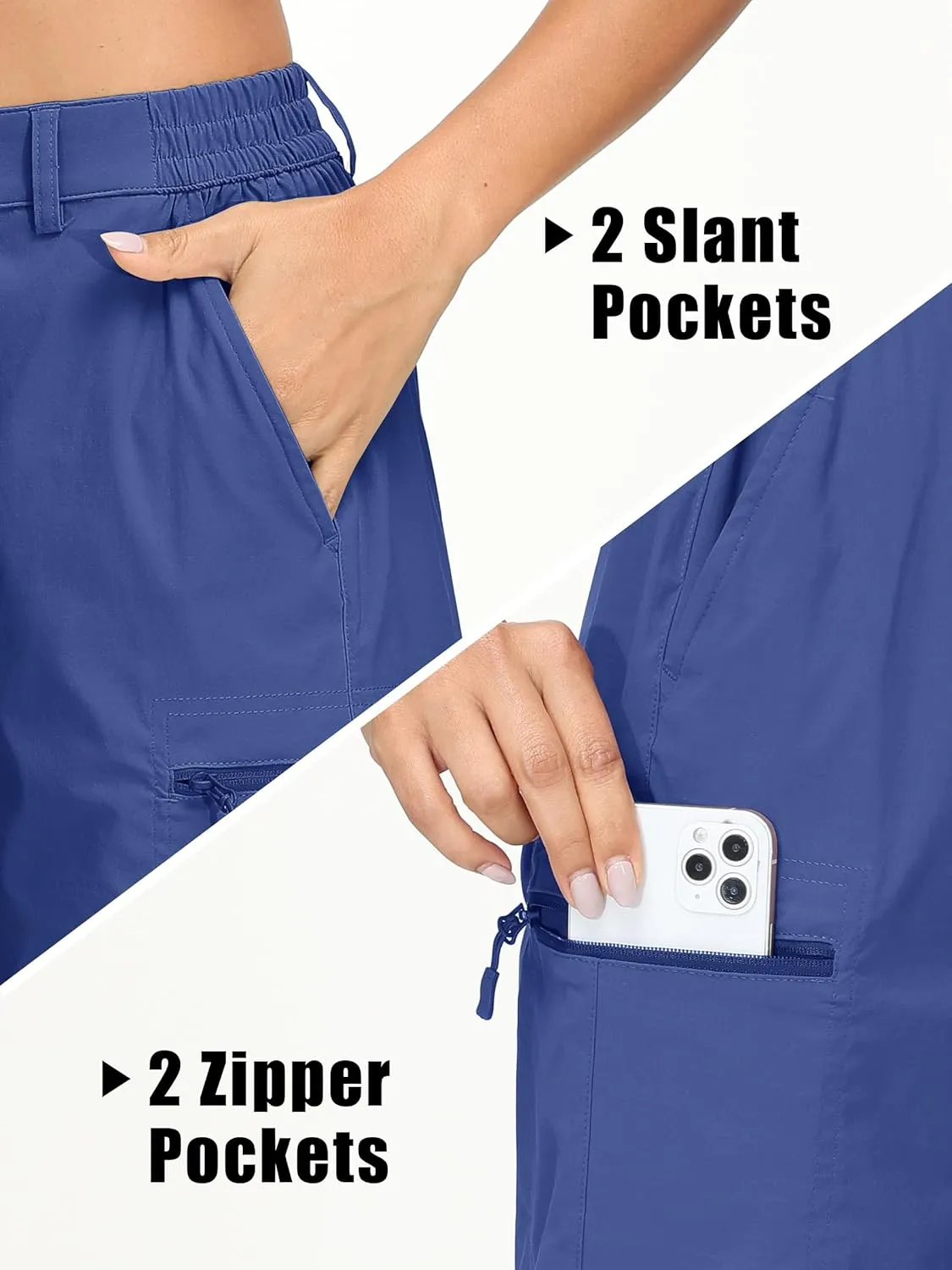 MAGCOMSEN Women's Hiking Shorts Quick Dry Lightweight Golf Shorts with 4 Pockets Summer Casual Athletic Running Shorts