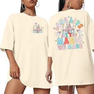 Magical Shirt Magic Kingdom Shirts: Long Live All The Magic We Made Tshirt Holiday Castle Graphic Tee Family Vacation Top