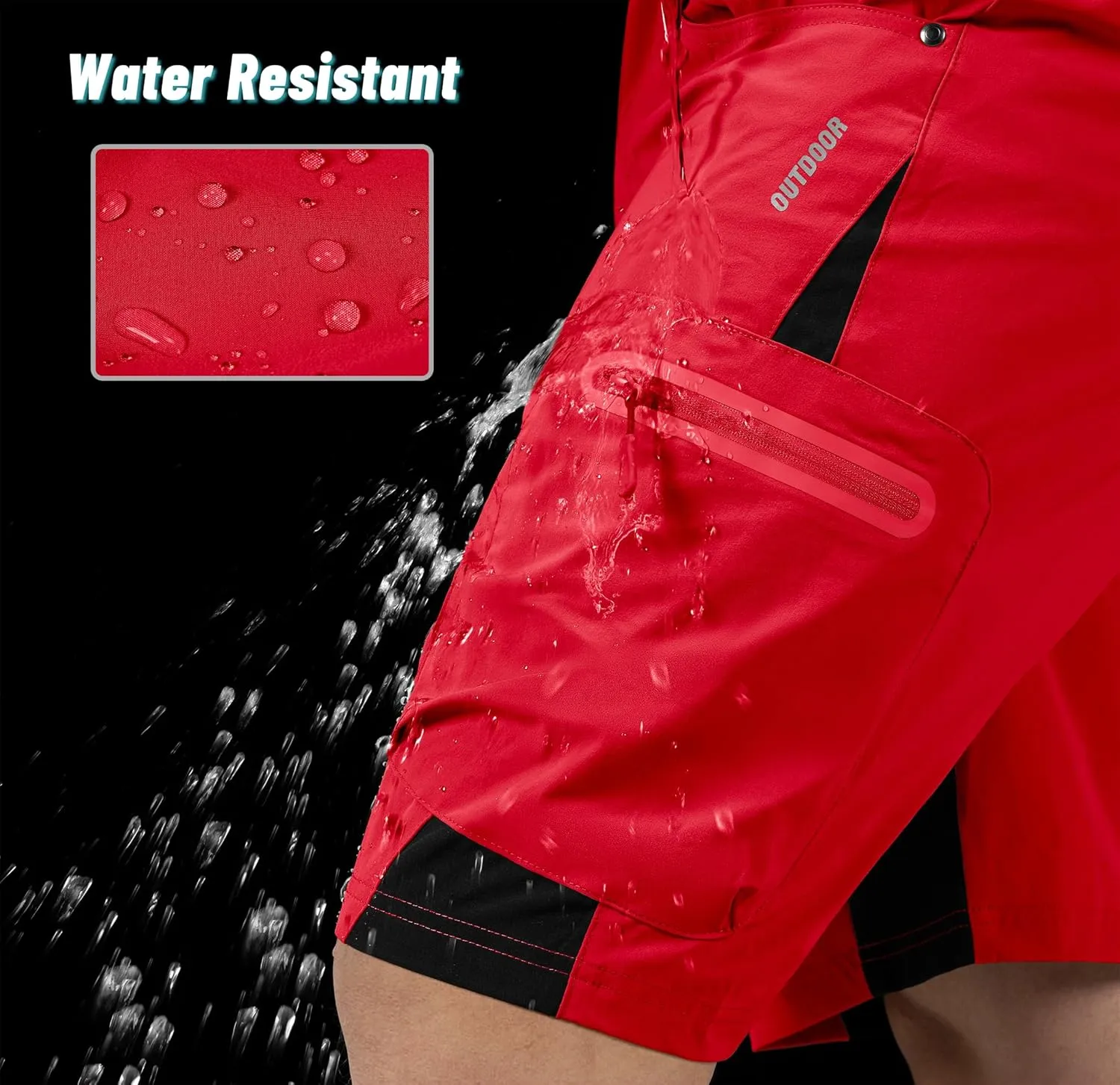 MAGNIVIT Men's Hiking Shorts Quick Dry Cargo Shorts Ripstop Tactical Water Repellent Work Shorts with Multi-Pockets
