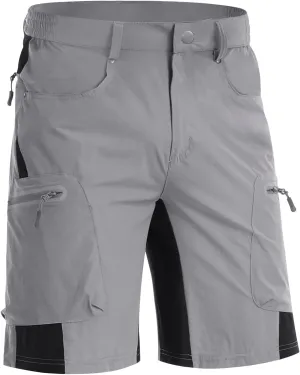 MAGNIVIT Men's Hiking Shorts Quick Dry Cargo Shorts Ripstop Tactical Water Repellent Work Shorts with Multi-Pockets