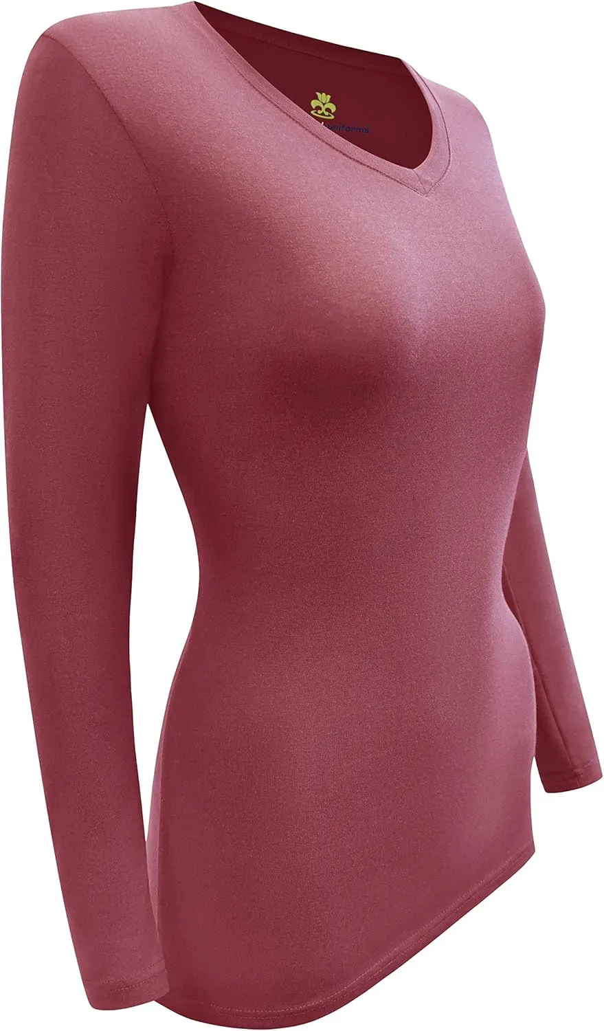 M&M Scrubs Women's Long Sleeve V-Neck Under Scrub Stretch T-Shirt-3-Pack