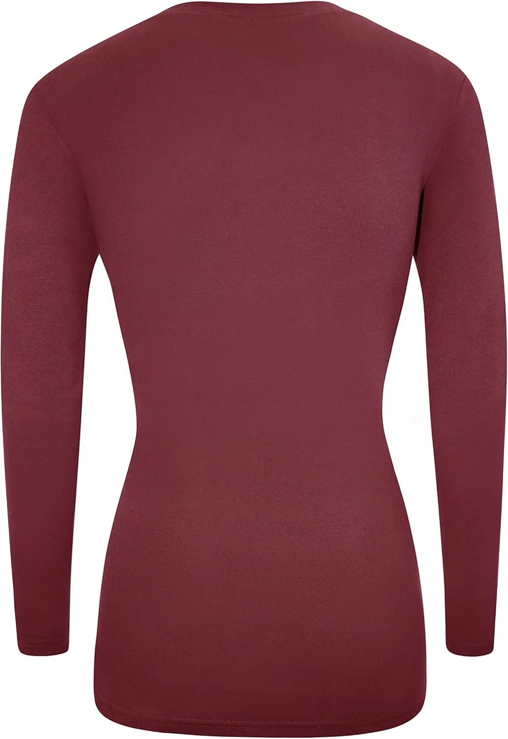 M&M Scrubs Women's Long Sleeve V-Neck Under Scrub Stretch T-Shirt-3-Pack