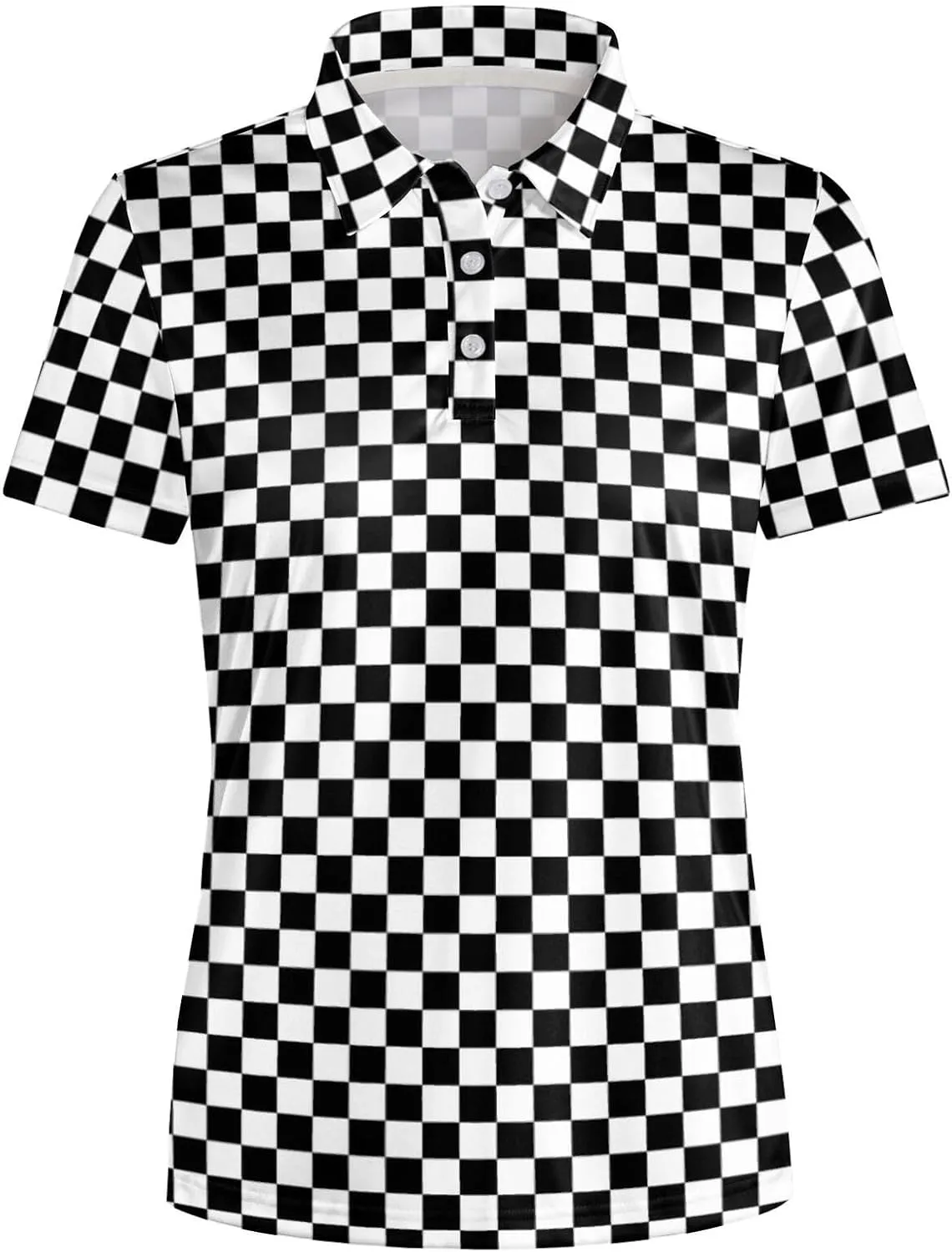 Marble Blue Womens Golf Polo Shirt