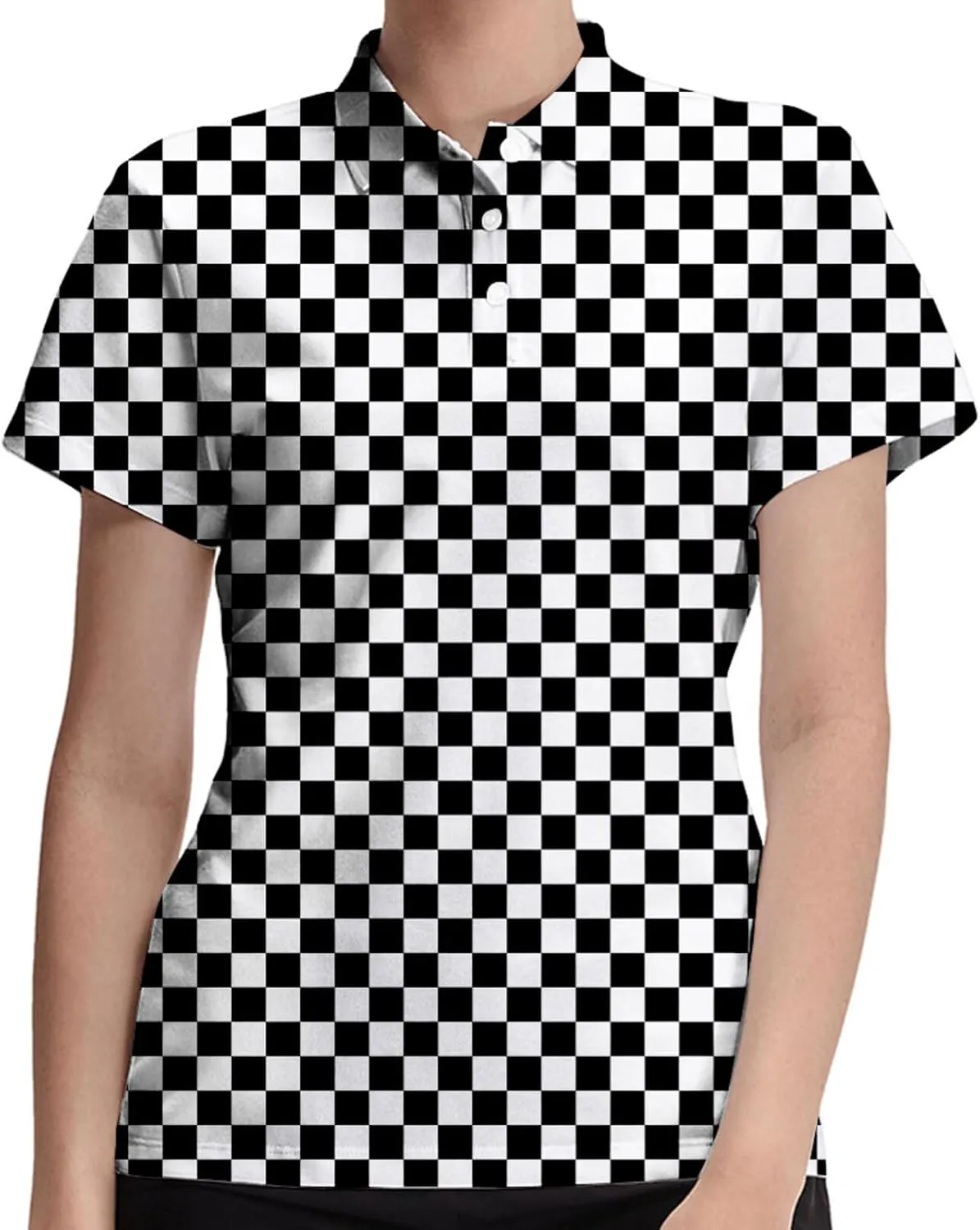 Marble Blue Womens Golf Polo Shirt