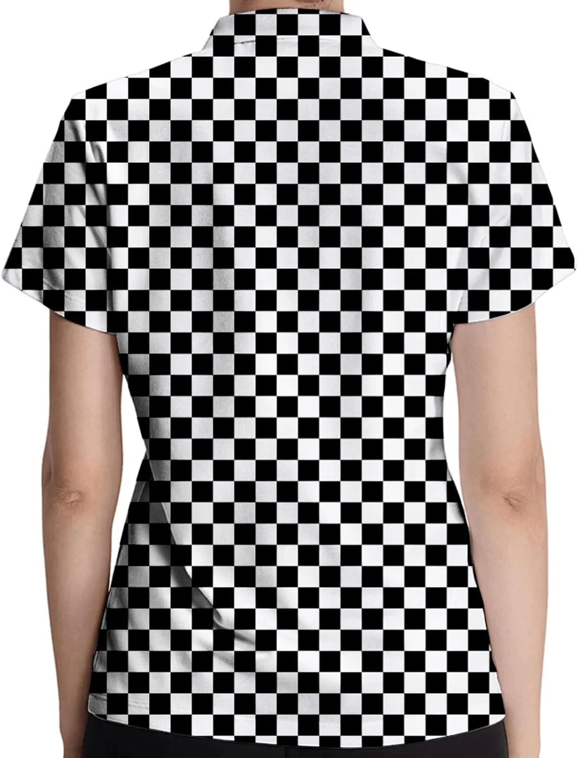 Marble Blue Womens Golf Polo Shirt