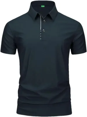 Men Golf T-Shirt Summer Sports Golf Apparel Short Sleeve Shirt Quick Dry Breathable Polo Shirts