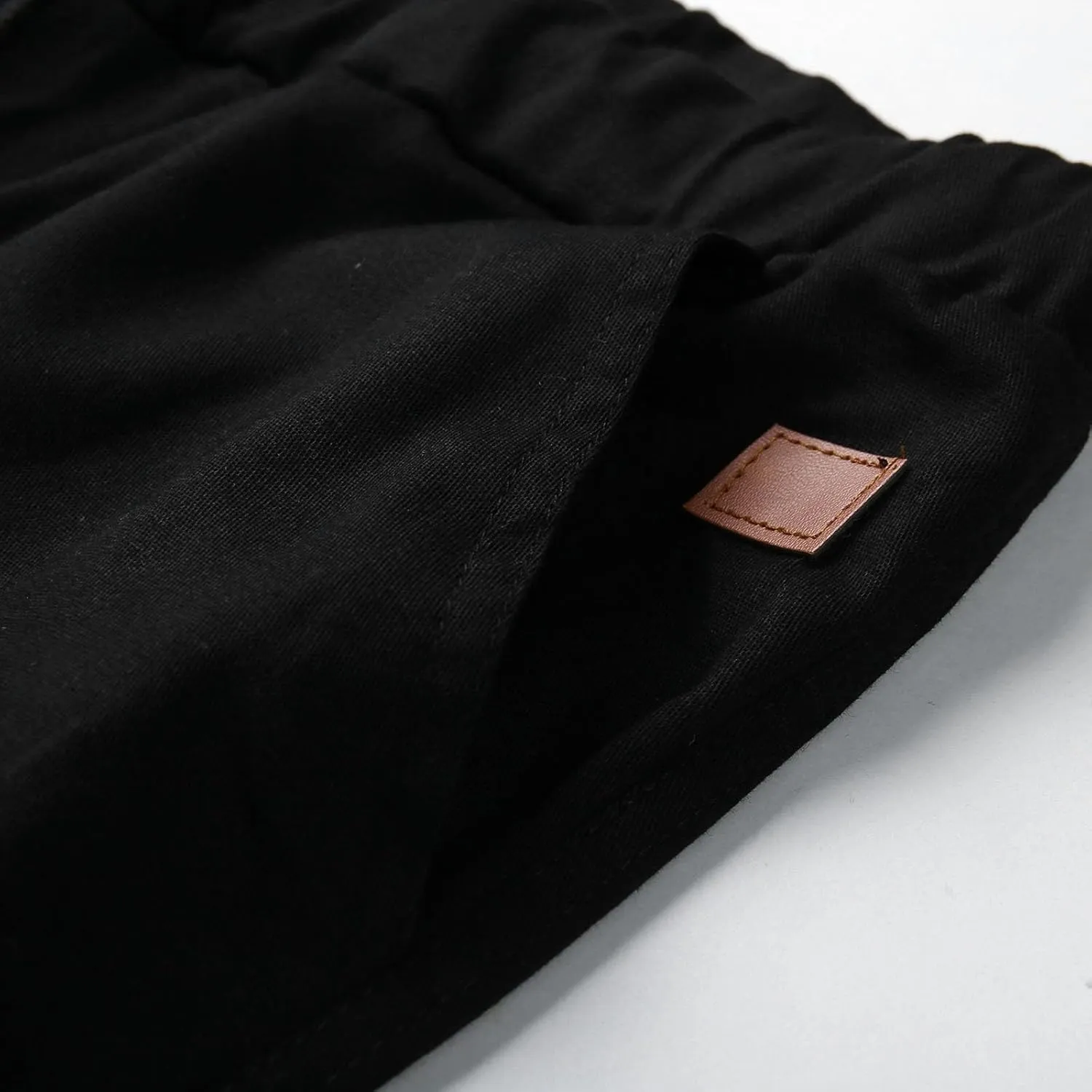 Mens 2023 Fashion Joggers Drawstring Waist Pants Sport Sweatpants Work Sports Loose Fit Hiking Trousers with Pockets