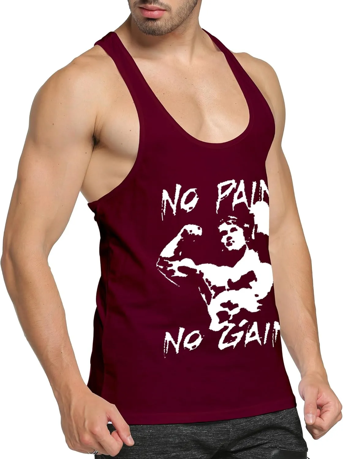 Mens 3 Pack Tank Tops Workout Gym Muscle Shirt Y-Back Fitness Bodybuilding Sleeveless T Shirt
