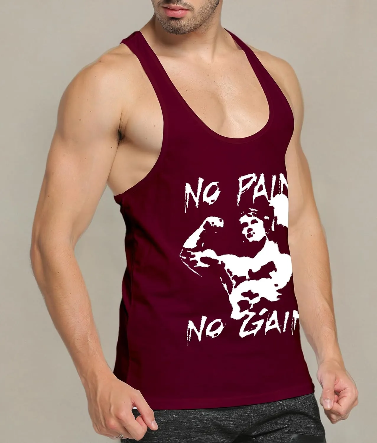Mens 3 Pack Tank Tops Workout Gym Muscle Shirt Y-Back Fitness Bodybuilding Sleeveless T Shirt
