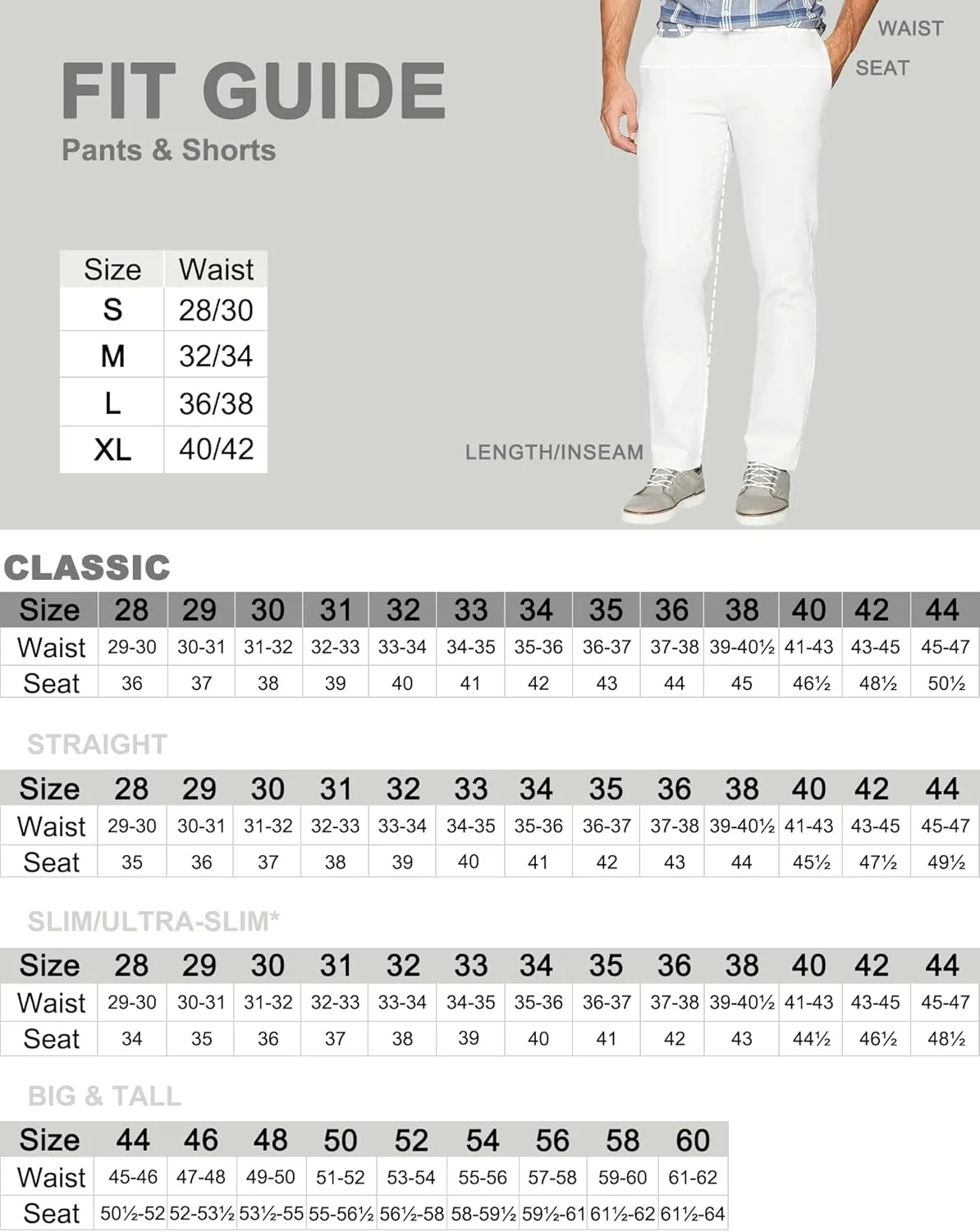 Men's 4-Way Stretch Straight Fit Flat Front Dress Pants Casual Pants Elastic Waist Chinos Pants