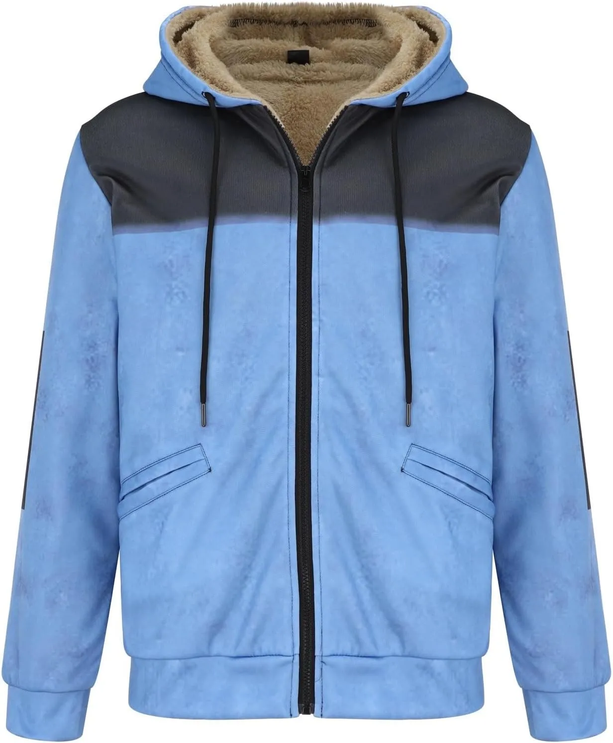 Mens Blazer Solid Color Warm Zipper Pocket Hooded Quilted Jacket Conceal Carry Jacket Mens Lightweight Jackets for