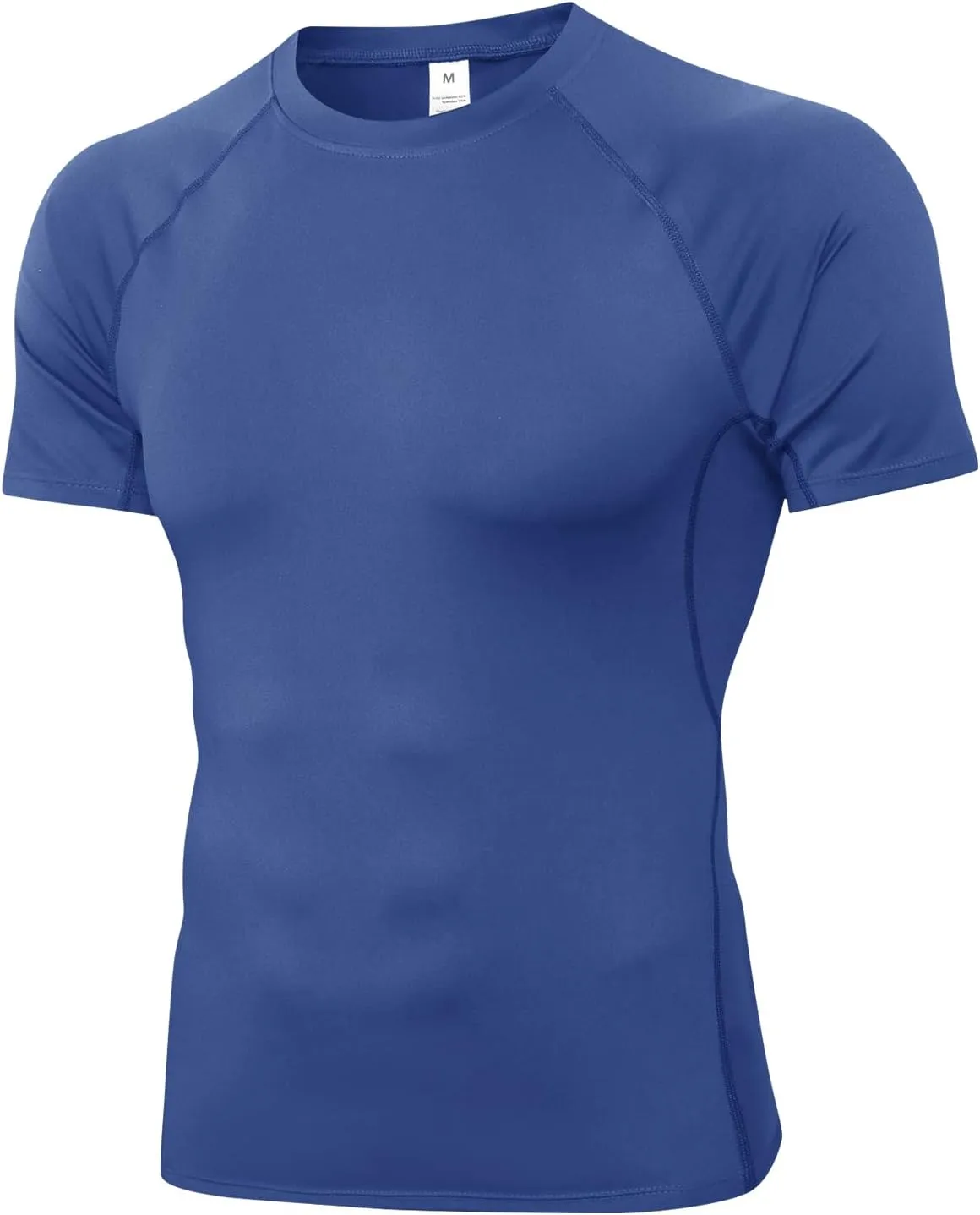 Men's Compression Shirt Short Sleeve Athletic Workout T Shirt Quick Dry Undershirts Baselayer Gym Tops
