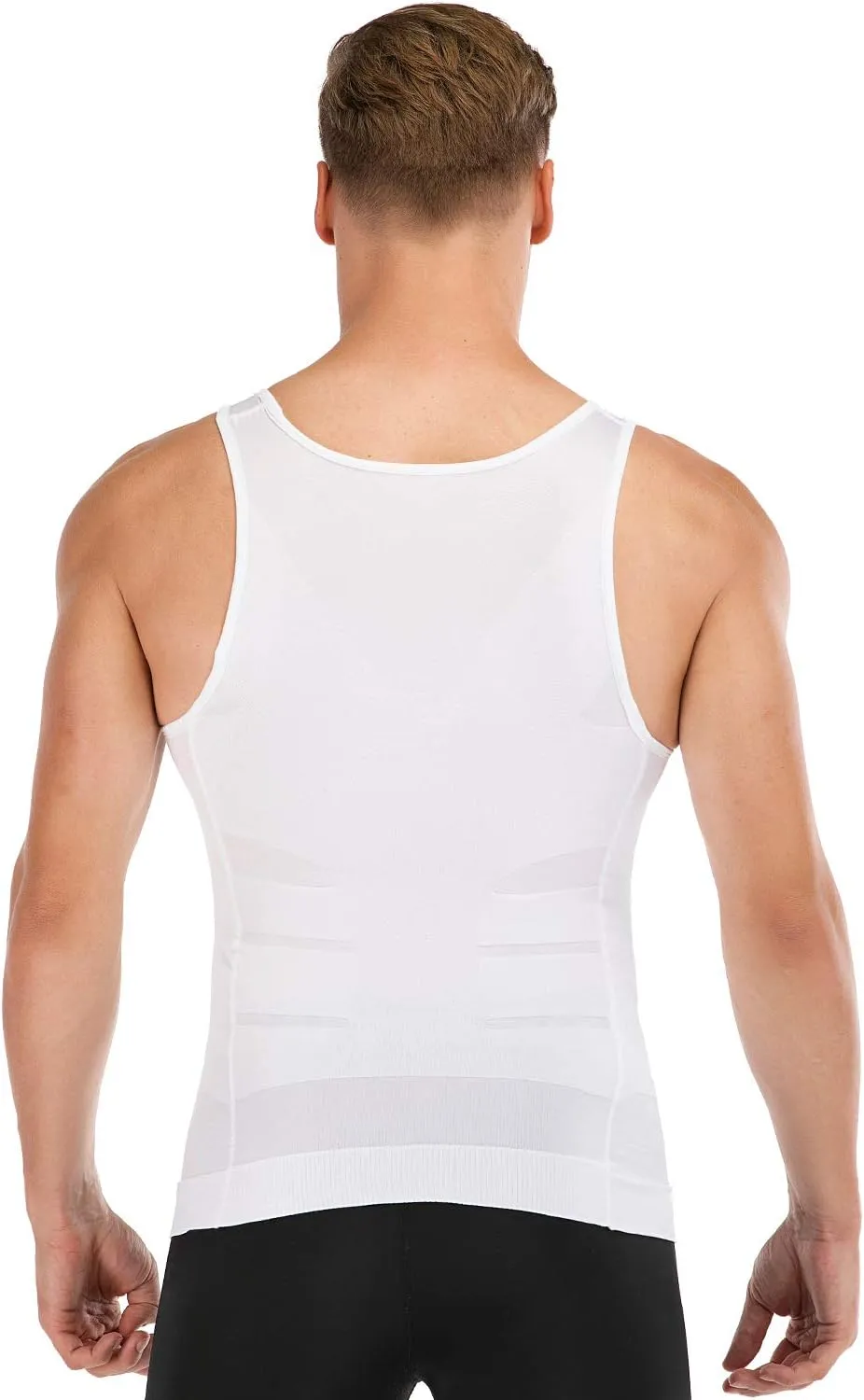 Mens Compression Shirt to Hide Gynecomastia Moobs Slimming Body Shaper Vest