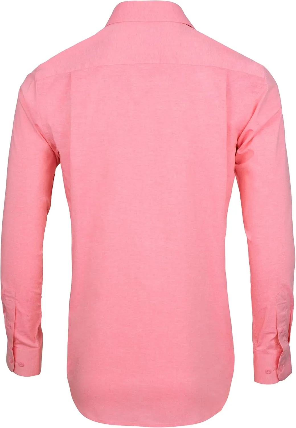 Men's Dress Shirt Long Sleeve Stretch Wrinkle-Resistant Formal Shirt Business Casual Heather Button Down Shirts