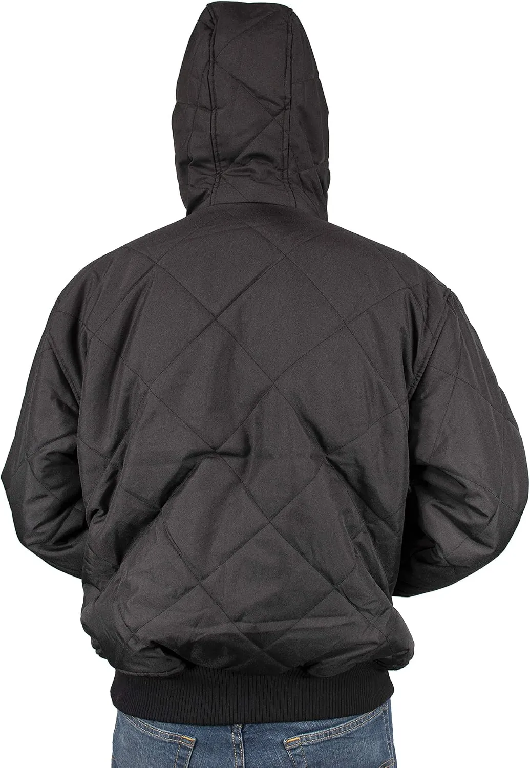 Men's Fleece Lined Quilted Winter Jacket Coat