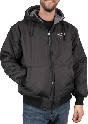 Men's Fleece Lined Quilted Winter Jacket Coat