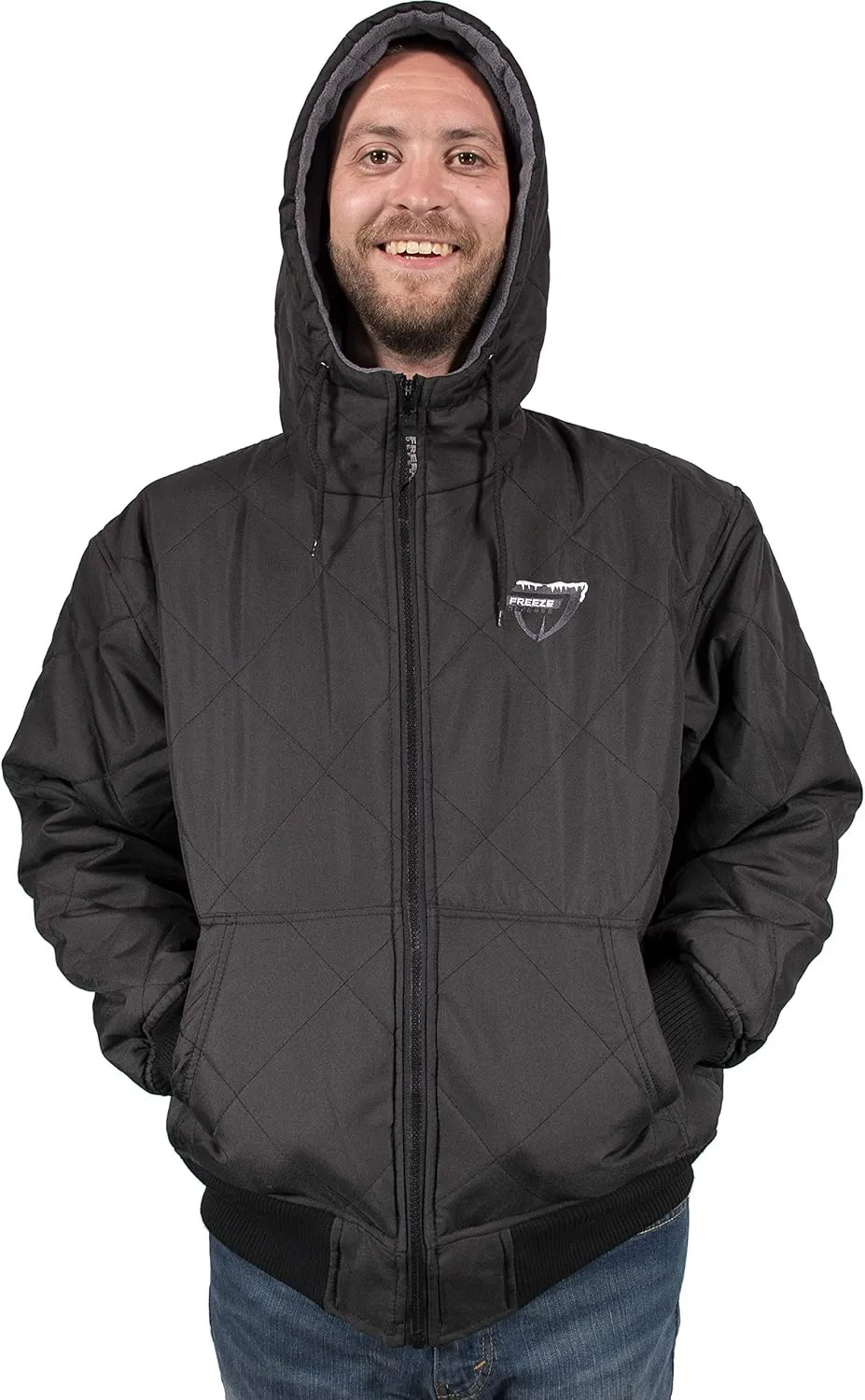 Men's Fleece Lined Quilted Winter Jacket Coat