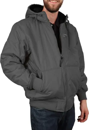 Men's Fleece Lined Quilted Winter Jacket Coat