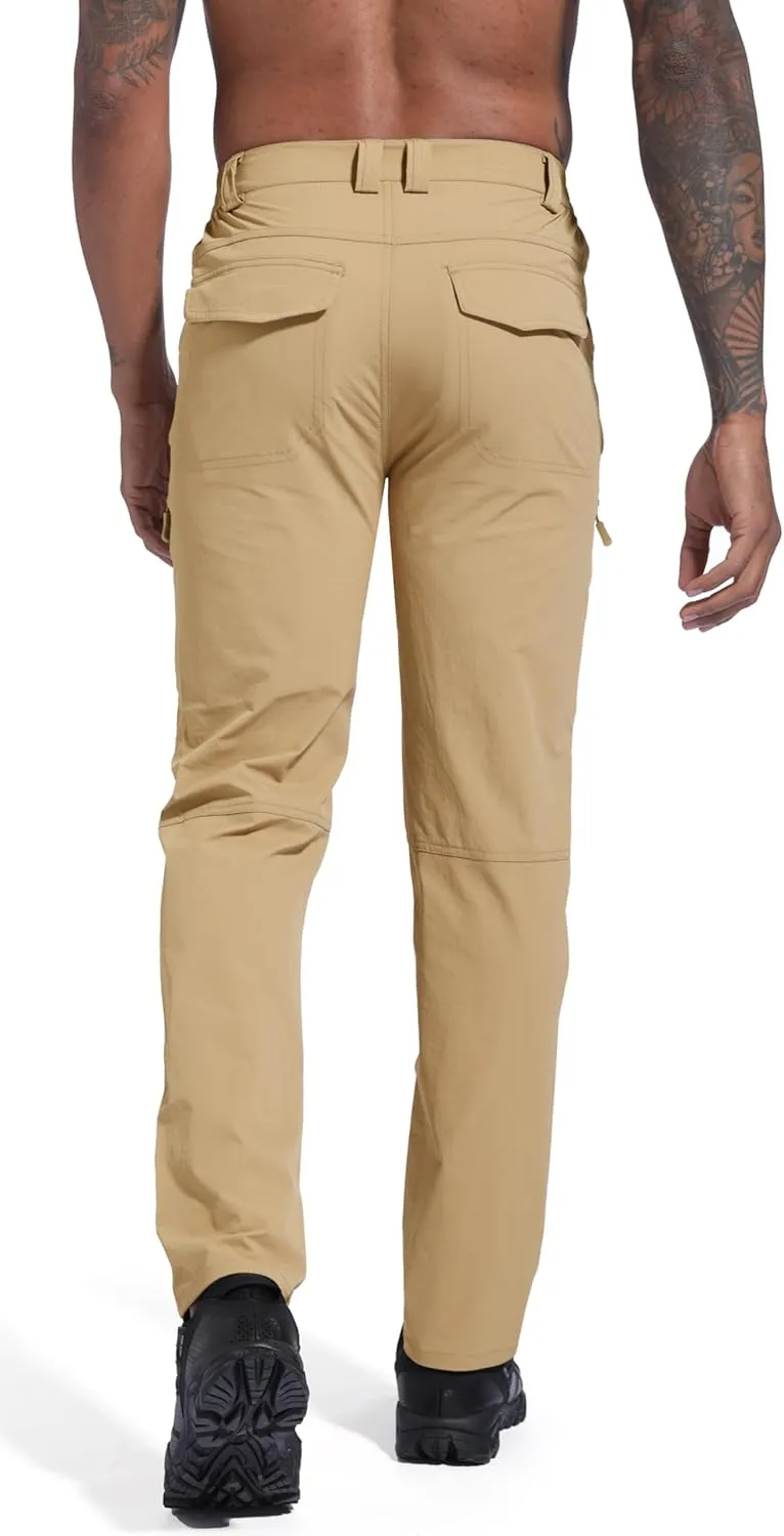 Men's Lightweight Hiking Cargo Pants Waterproof Quick Dry Travel Fishing Climbing Work Outdoor Pants