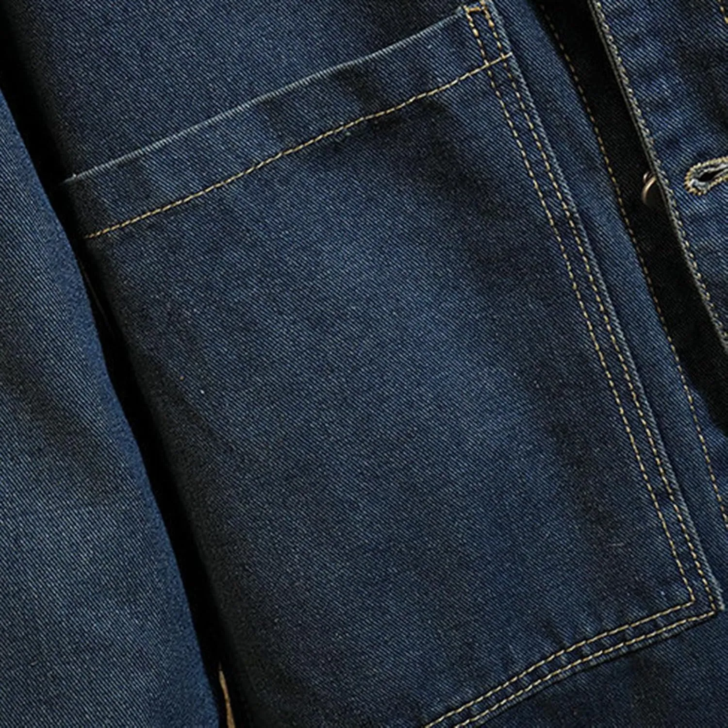 Mens Ripped Jeans Jacket Casual Denim Trench Coat Long Coat Jacket for Men Denim