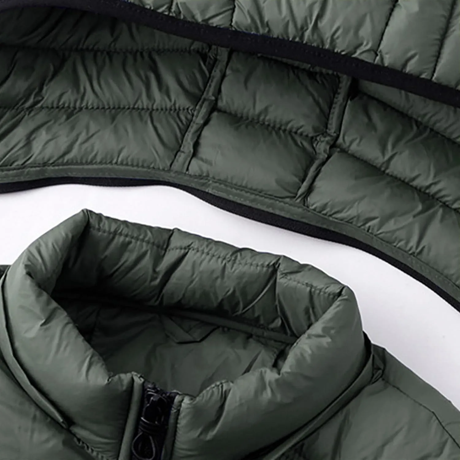 Men's Snow Waistcoat Fall Winter Warm Cotton Padded Sleeveless Jackets Plus Size Zipper Vest Coat Overcoat Outwear