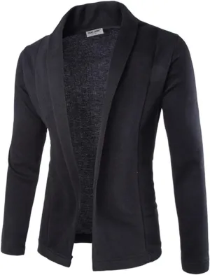 Mens Stylish Casual Cardigan Sweater Comfortable Slim Fit Fall 2024 Winter Coats Shawl Collar Soft Fabric V Neck Jackets
