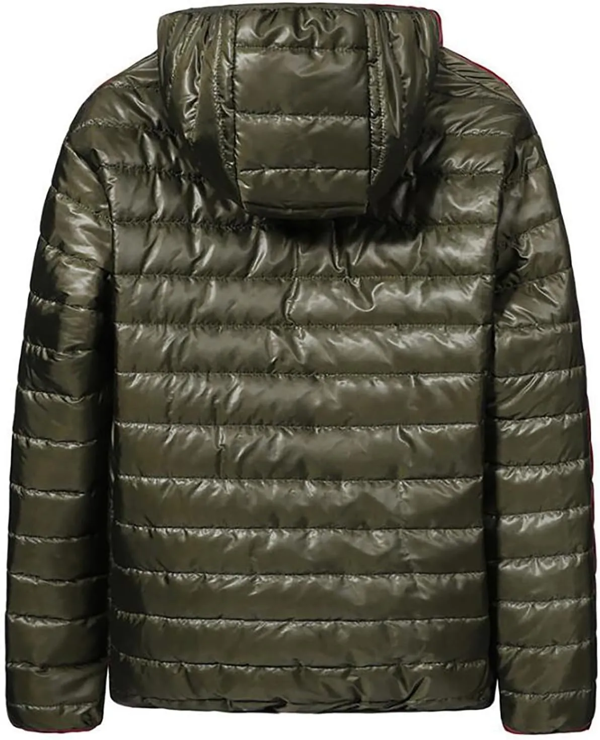 Mens Ultralight Highly Compressible Puffer Jacket Hooded Insulated Down Filled Bubble Quilted Packable Outerwear