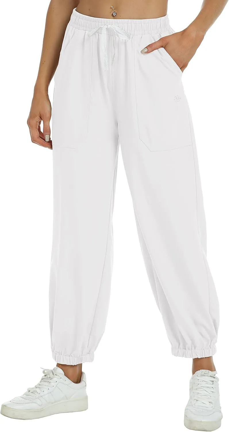 MoFiz Women's Hiking Pants Long Comfy Casual Pants Big Pocket Loose Athletic Pants Quick Dry Outdoor