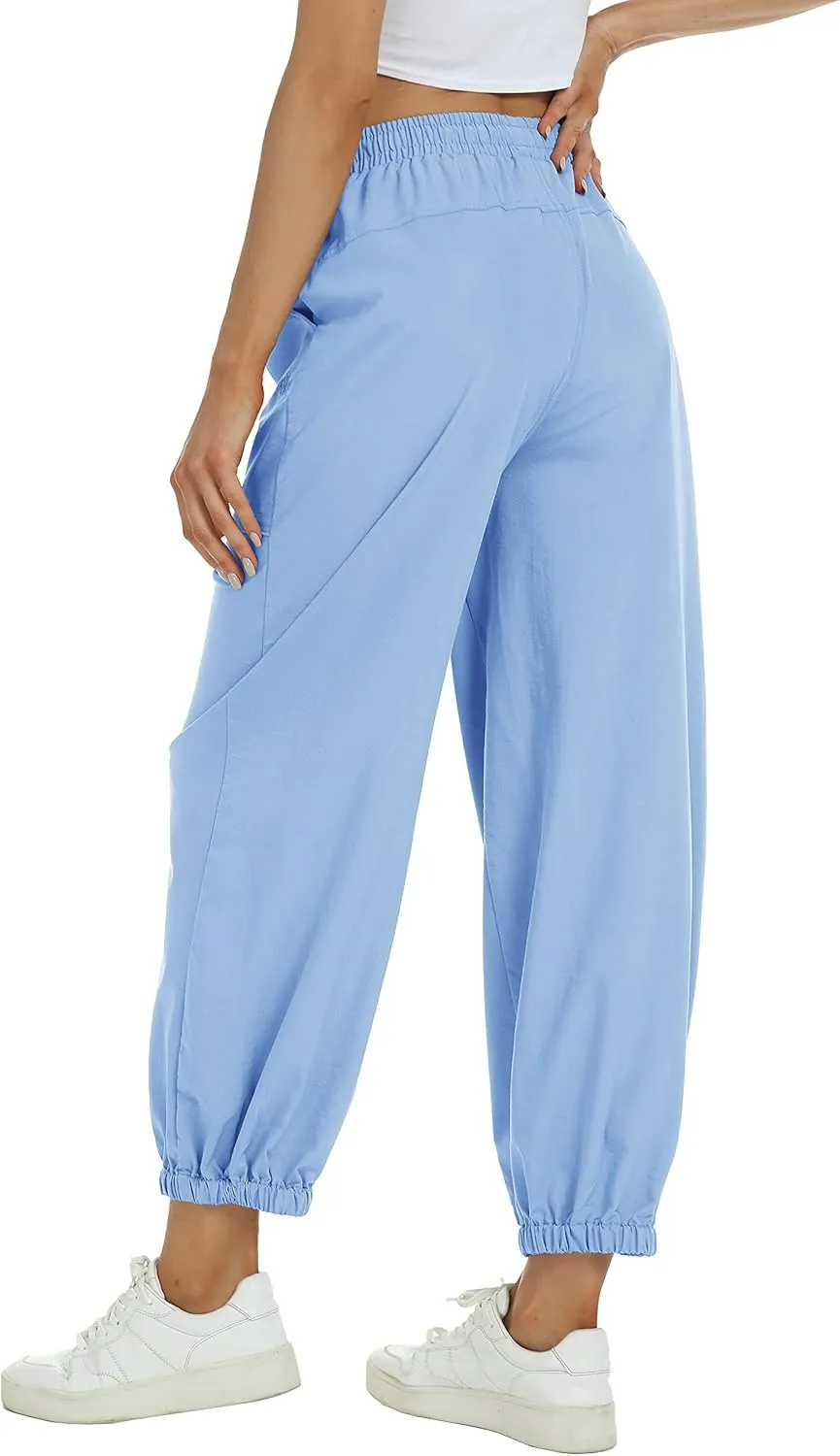 MoFiz Women's Hiking Pants Long Comfy Casual Pants Big Pocket Loose Athletic Pants Quick Dry Outdoor