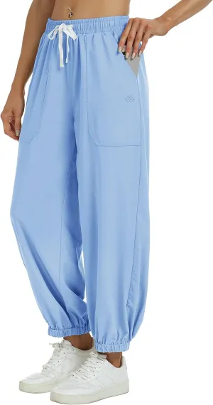 MoFiz Women's Hiking Pants Long Comfy Casual Pants Big Pocket Loose Athletic Pants Quick Dry Outdoor