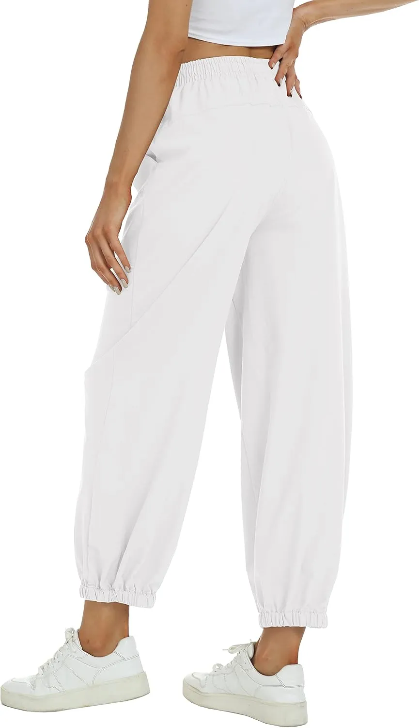 MoFiz Women's Hiking Pants Long Comfy Casual Pants Big Pocket Loose Athletic Pants Quick Dry Outdoor