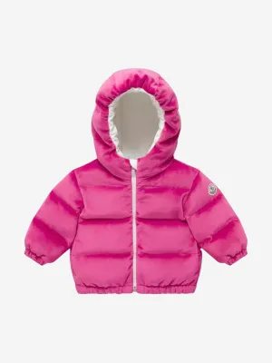 Moncler Enfant Baby Girls Down Padded Daos Jacket in Pink