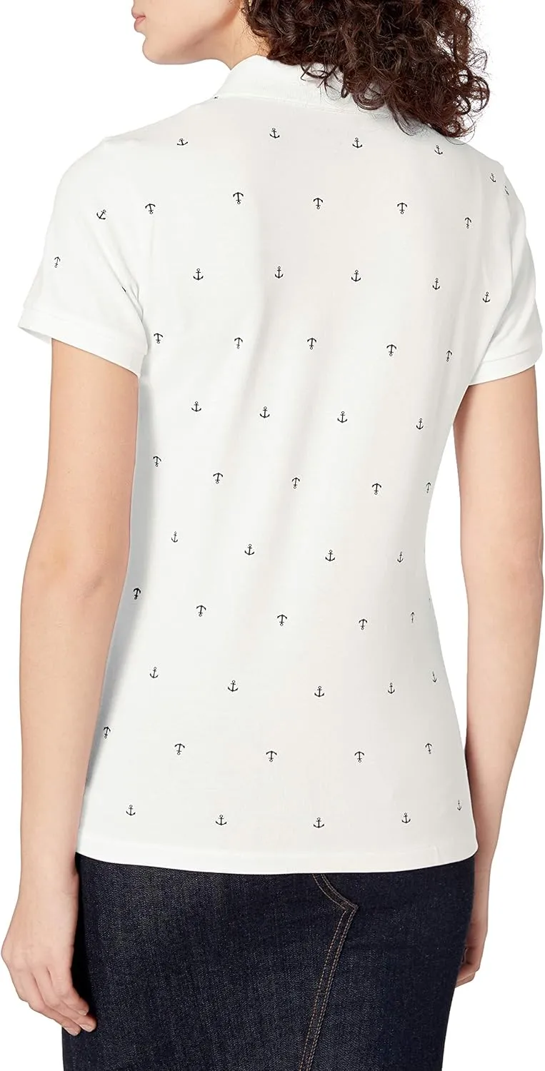 Nautica Women's Stretch Cotton Polo Shirt