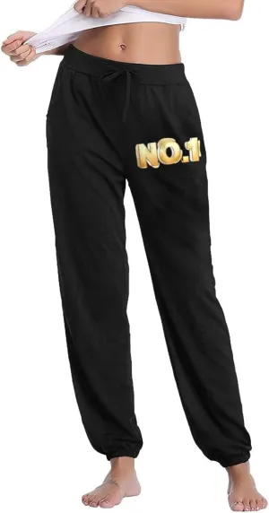 No.1 Women's Active Sweatpants Workout Joggers Pants Lounge Sweat Pants with Pockets