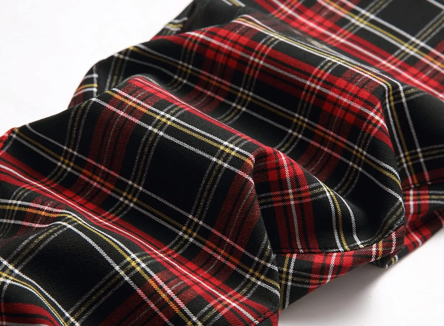 NOVOCCT Plaid Pants for Men - Skinny Mens Dress Pants - Stretch Slim Fit Business Casual Dress Chinos for Men