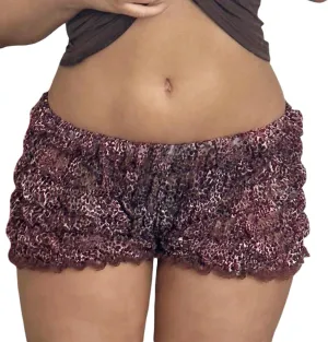 NUFIWI Women Y2k Ruched Mini Shorts Low Waist Ruffle Frill Bloomers Lounge Pajamas Shorts Smocked Micro Shorts Sleepwear