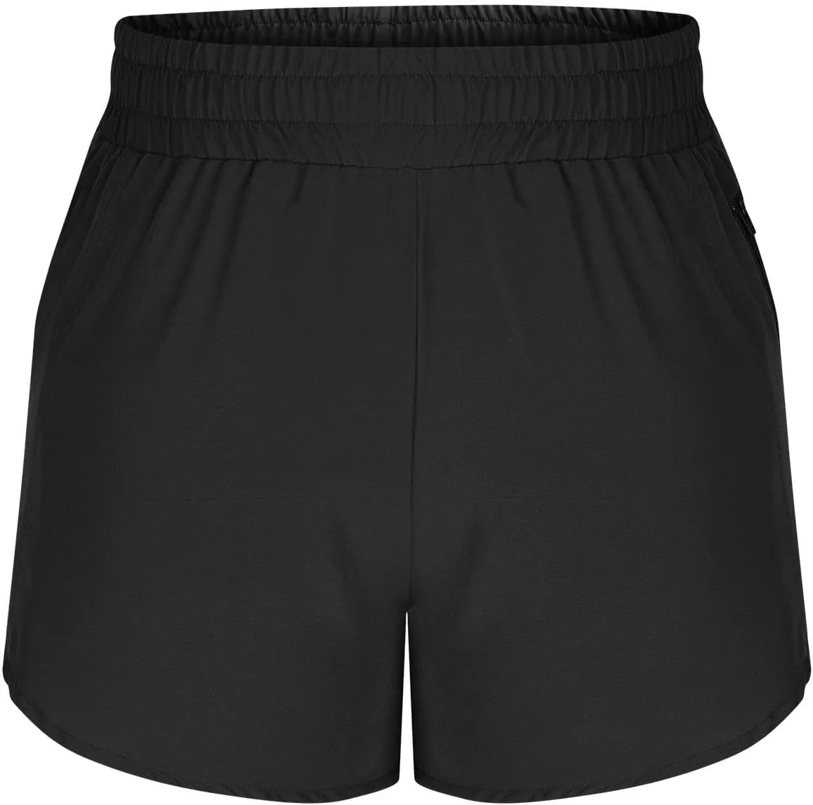 oiangi Running Shorts for Women High Waisted Quick Dry Athletic Shorts Lightweight Workout Biker Shorts with Zipper Pockets