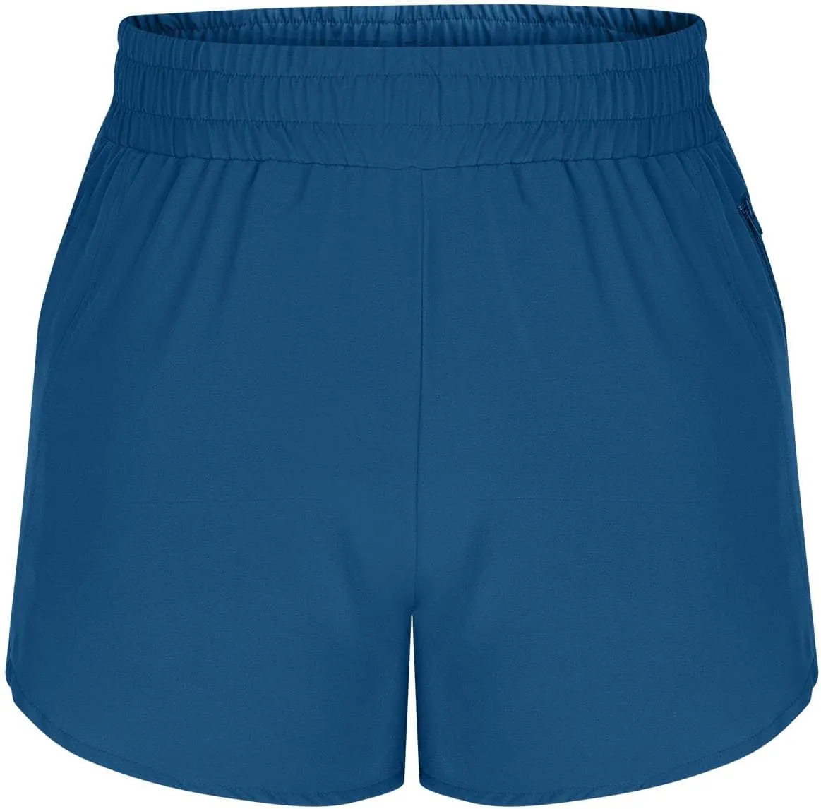 oiangi Running Shorts for Women High Waisted Quick Dry Athletic Shorts Lightweight Workout Biker Shorts with Zipper Pockets