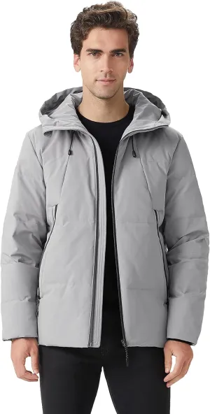 Orolay Men's Insulated Warm Hooded Puffer Down Jacket Winter Coat