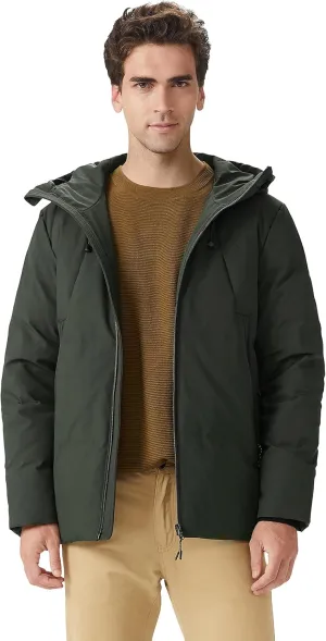 Orolay Men's Insulated Warm Hooded Puffer Down Jacket Winter Coat